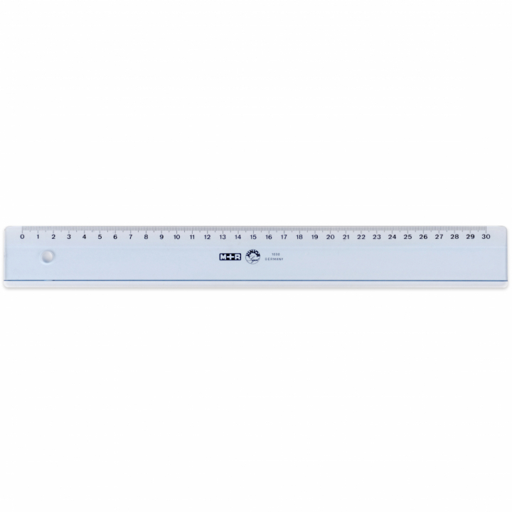 Ruler plastic 30 cm ryhmässä Askartelu ja Harrastus / Harrastustarvikkeet / Viivottimet @ Pen Store (102244)
