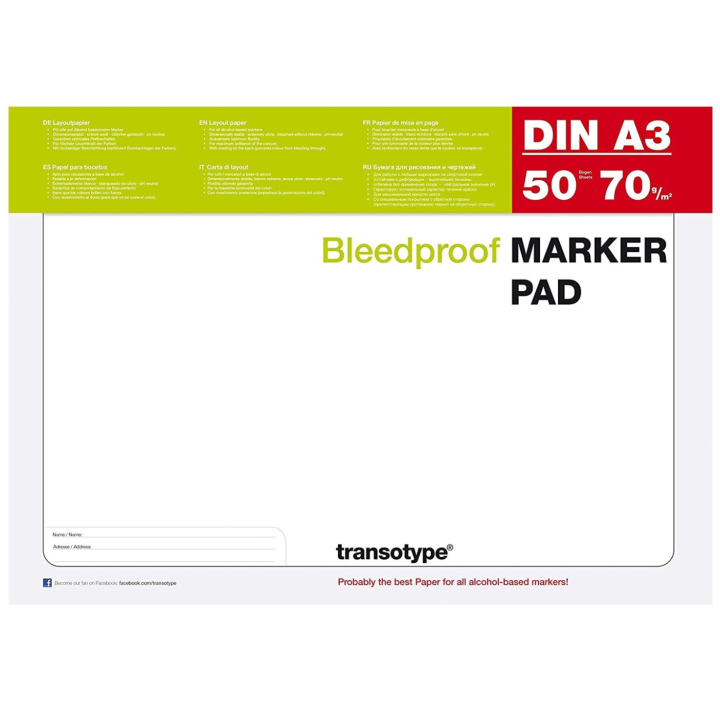 Marker Pad A3-pad ryhmässä Paperit ja Lehtiöt / Taiteilijalehtiöt / Marker-lehtiöt @ Pen Store (103280)
