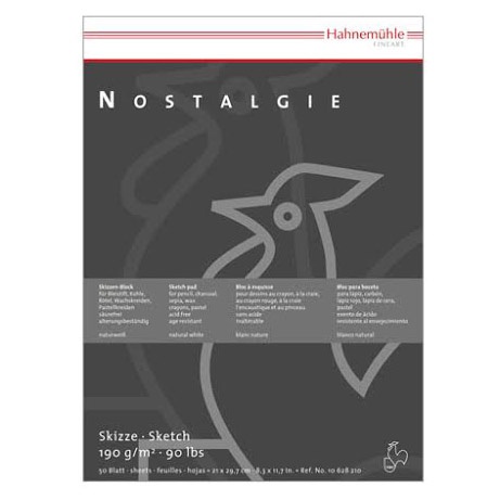 Nostalgie Sketch pad A5 ryhmässä Paperit ja Lehtiöt / Taiteilijalehtiöt / Luonnos- ja piirustuslehtiöt @ Pen Store (105164)