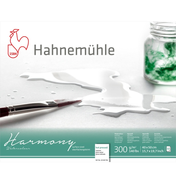 Akvarelliipaperi Harmony HP 300g 40×50cm ryhmässä Paperit ja Lehtiöt / Taiteilijalehtiöt / Akvarellipaperit @ Pen Store (108752)