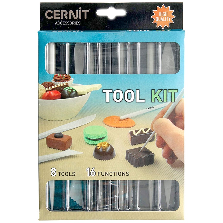 Tool Kit 8-setti ryhmässä Askartelu ja Harrastus / Askartelu / Muovailusavi @ Pen Store (108889)