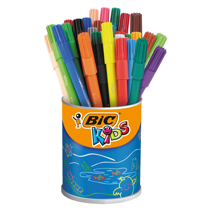 Kids Visa Plastic Pot Tussikynät 36-setti ryhmässä Kids / Lastenkynät / Lasten tussit @ Pen Store (126955)