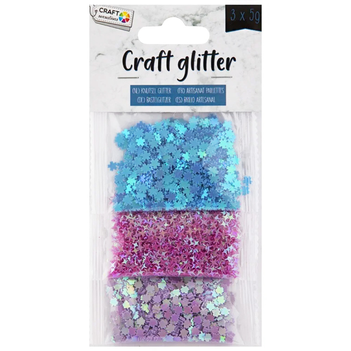 Glitter Confetti 3 x 5g ryhmässä Kids / Hauskaa oppimista / Glitteriä ja paljetteja  @ Pen Store (129402)