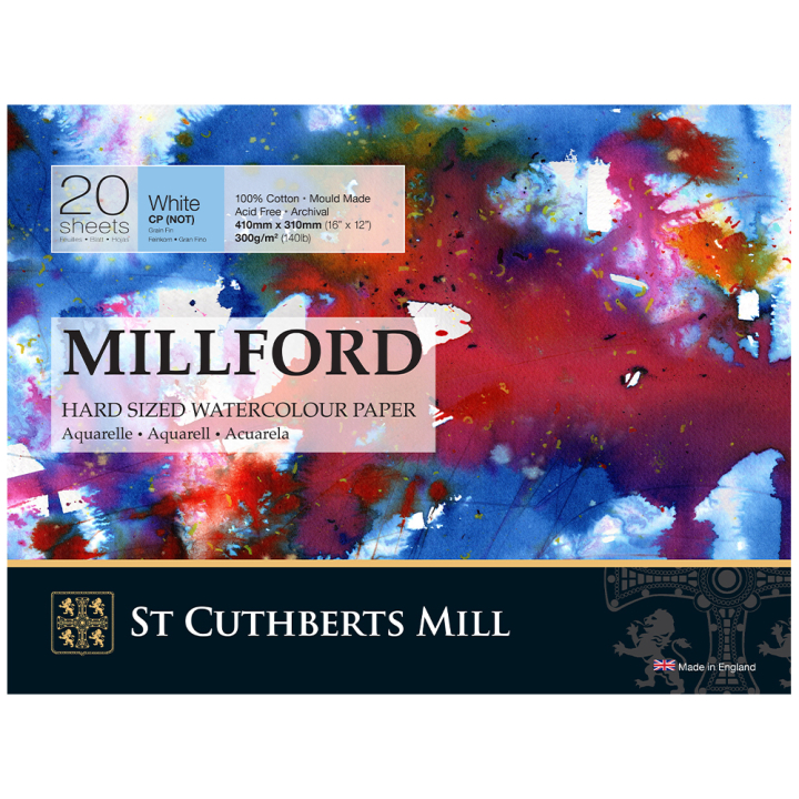 Millford Akvarelliilehtiö 410x310 mm 300g CP ryhmässä Paperit ja Lehtiöt / Taiteilijalehtiöt / Akvarellipaperit @ Pen Store (130637)