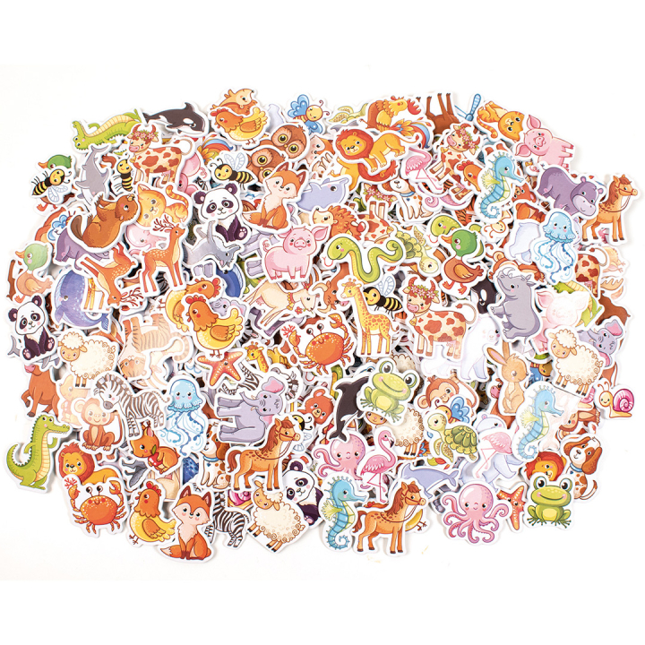 Soft Stickers eläimet 500 kpl ryhmässä Kids / Hauskaa oppimista / Stickers @ Pen Store (131345)