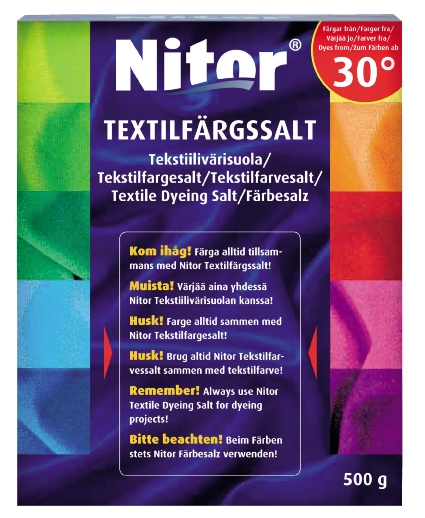 Tekstiilivärisuolaa 500 g  ryhmässä Askartelu ja Harrastus / Värit / Kangasvärit ja -kynät @ Pen Store (131817)