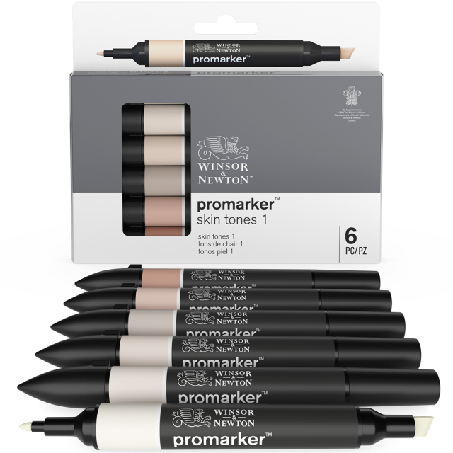 ProMarker 6-setti Skin tones 1