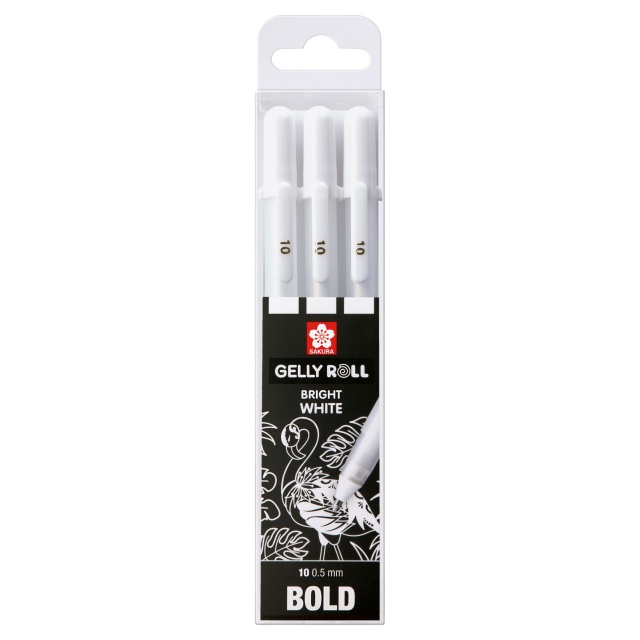 Gelly Roll Basic Valkoinen 3 kpl Bold