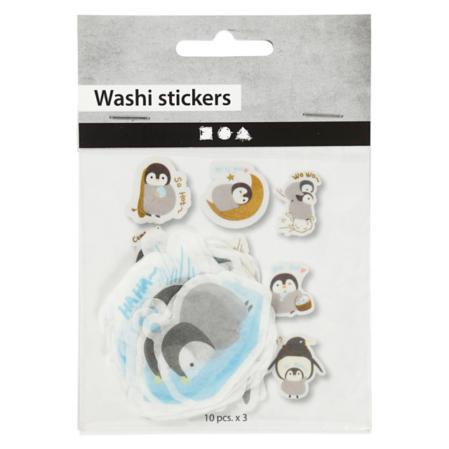 Washi Stickers Pingviinit