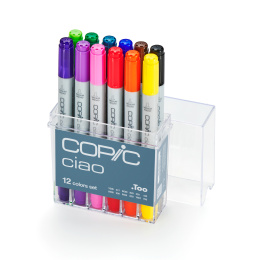 Ciao 12-setti Basic colors ryhmässä Kynät / Taiteilijakynät / Maalitussit @ Pen Store (103253)