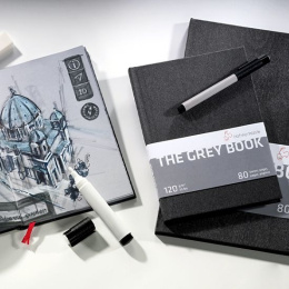 The Grey Book A5 ryhmässä Paperit ja Lehtiöt / Taiteilijalehtiöt / Luonnoskirjat @ Pen Store (106115)