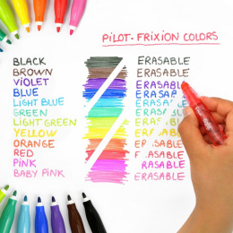 Frixion Colors 6 kpl Pyyhittävät Tussit (3 vuota+) ryhmässä Kynät / Taiteilijakynät / Tussit @ Pen Store (109336)