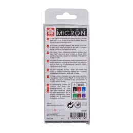 Pigma Micron Fineliner 6-set 01 Basic Colours ryhmässä Kynät / Kirjoittaminen / Finelinerit @ Pen Store (125575)