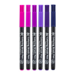 Koi Coloring Brush Pen 6-set Galaxy ryhmässä Kynät / Kirjoittaminen / Finelinerit @ Pen Store (125587)