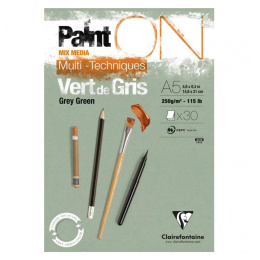 Paint'ON Taiteilijalehtiö Grey Green A5 ryhmässä Paperit ja Lehtiöt / Taiteilijalehtiöt / Akvarellipaperit @ Pen Store (127403)