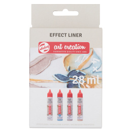 Effect Liner Setti 4 x 28 ml Specialties Pearl ryhmässä Askartelu ja Harrastus / Värit / Askartelumaalit @ Pen Store (127516)