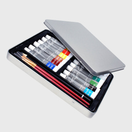 Aquarel Kit 16-setti ryhmässä Taiteilijatarvikkeet / Taiteilijavärit / Akvarellivärit @ Pen Store (128534)
