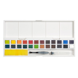 Inktense Paint Pan Set Studio 24 puolikuppia  ryhmässä Taiteilijatarvikkeet / Taiteilijavärit / Akvarellivärit @ Pen Store (129546)