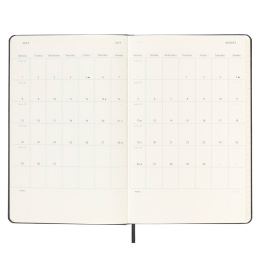 12M Weekly Notebook Hardcover Large Black ryhmässä Paperit ja Lehtiöt / Kalenterit / 12 kk kalenterit @ Pen Store (130170)