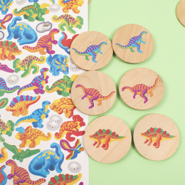 Stickers Dinosaurukset 2 arkkia ryhmässä Kids / Hauskaa oppimista / Stickers @ Pen Store (131321)